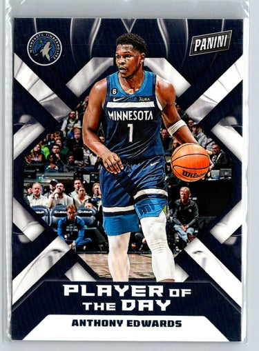 2022-23 Panini Player of the Day #3 Anthony Edwards N58
