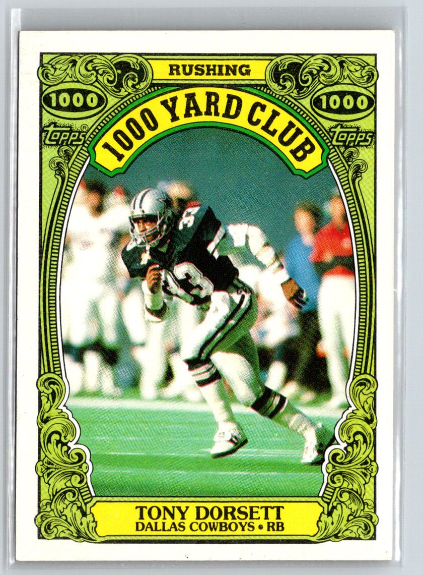 1986 Topps #6 Tony Dorsett 1000 Yard Club N59
