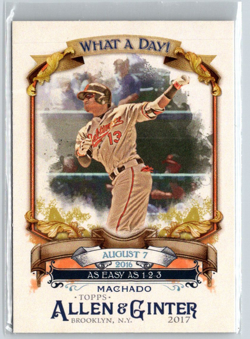 2017 Topps Allen & Ginter #WAD-78 Manny Machado What a Day! N59