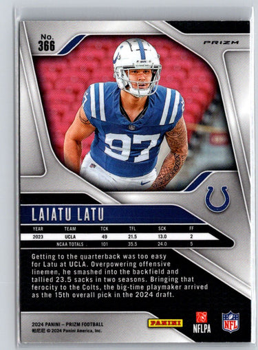 2024 Panini Prizm #366 Laiatu Latu Disco N60