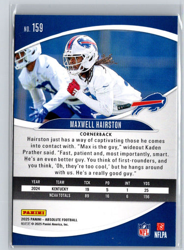 2025 Panini Absolute #159 Maxwell Hairston Retail N60