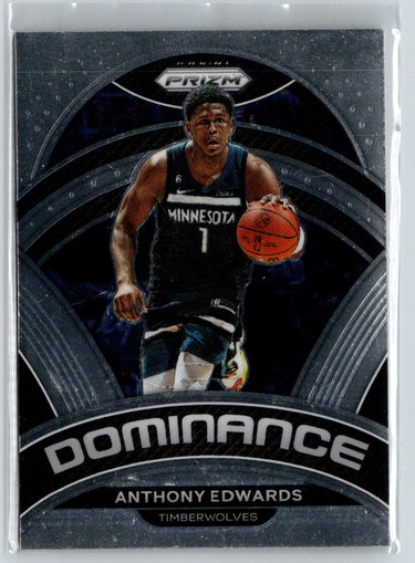 2022-23 Panini Prizm #17 Anthony Edwards Dominance N60