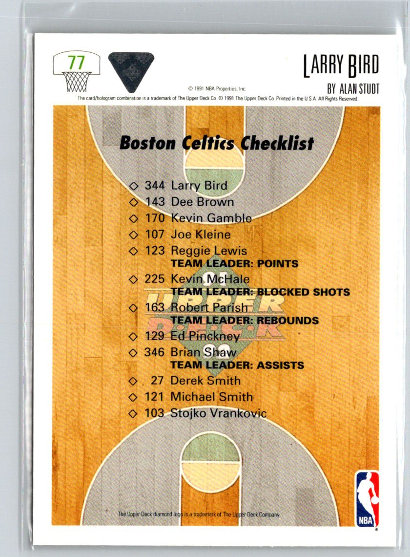 1991-92 Upper Deck #77 Larry Bird N61