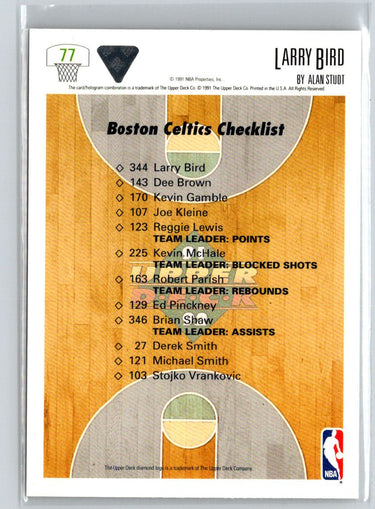 1991-92 Upper Deck #77 Larry Bird N62