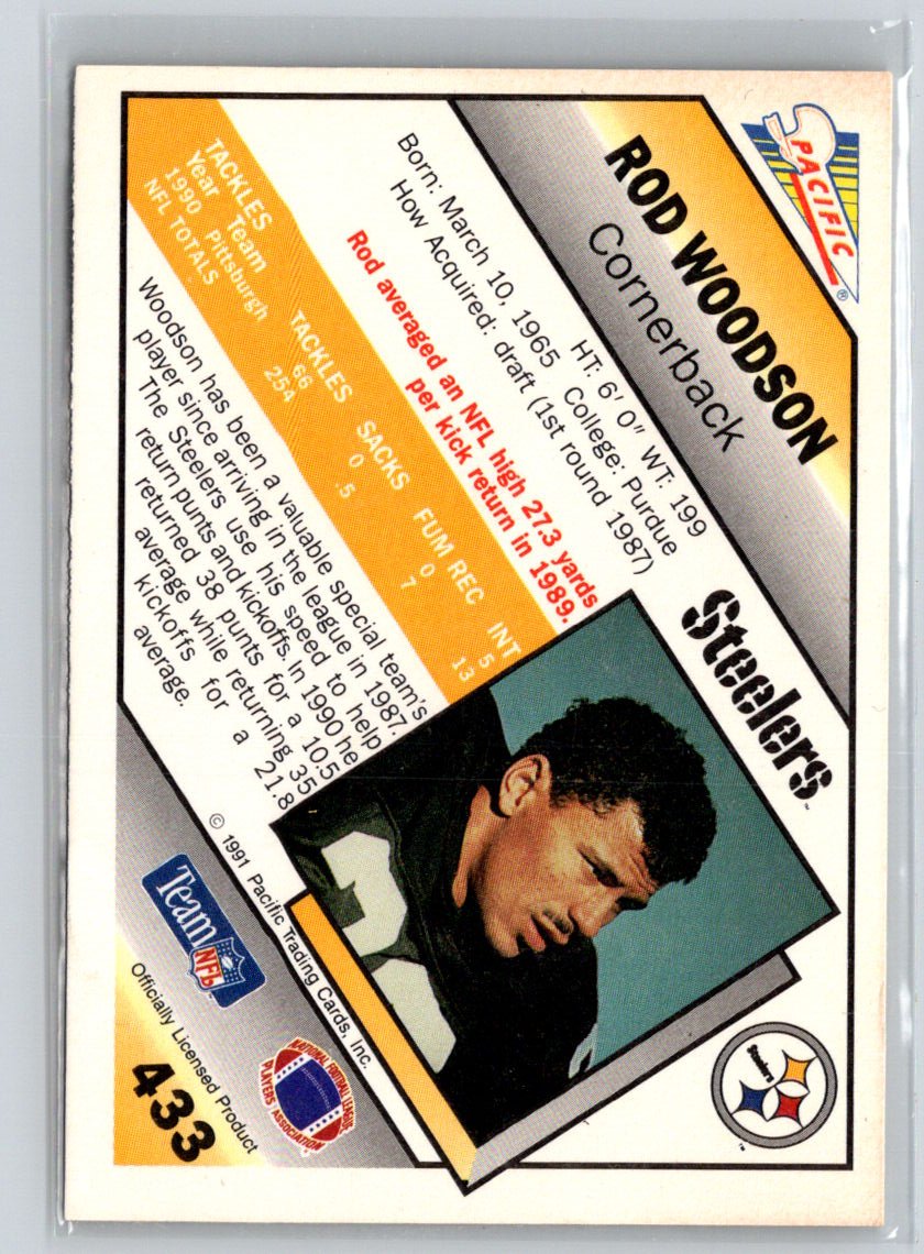 1991 Pacific Rod Woodson #433
