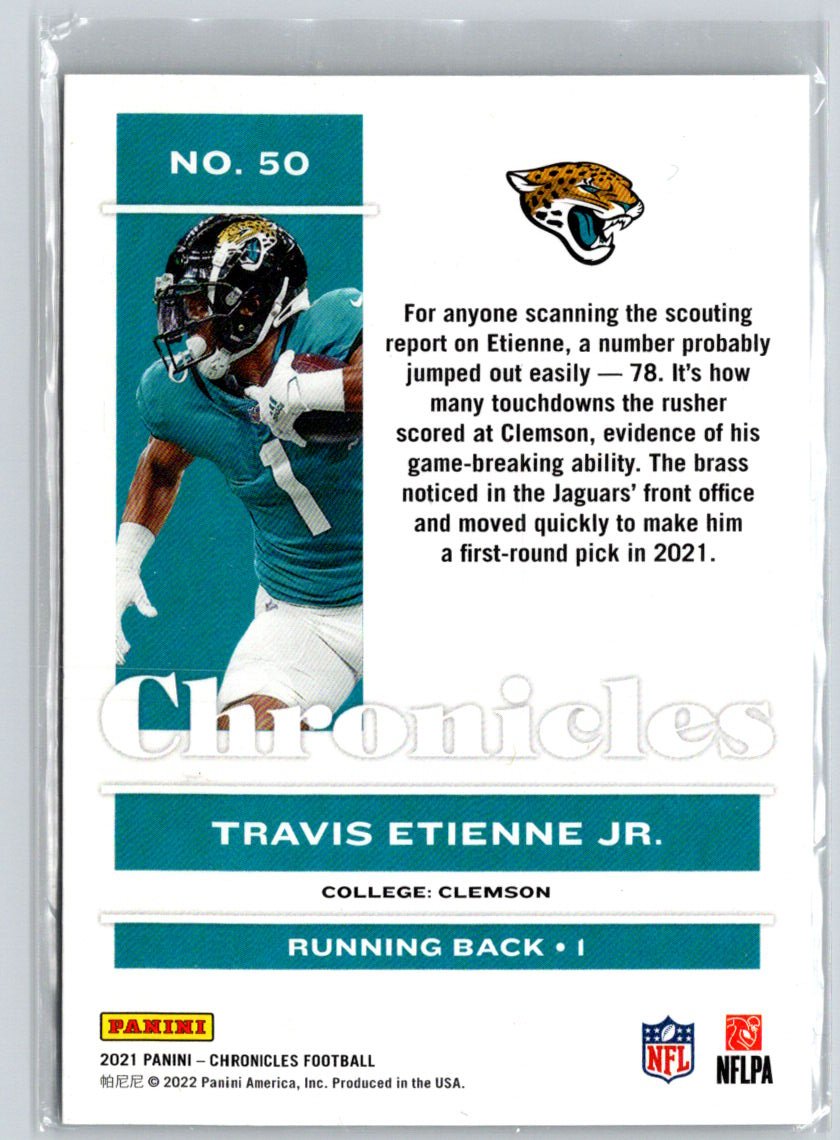 2021 Panini Chronicles #50 Travis Etienne Jr. N62