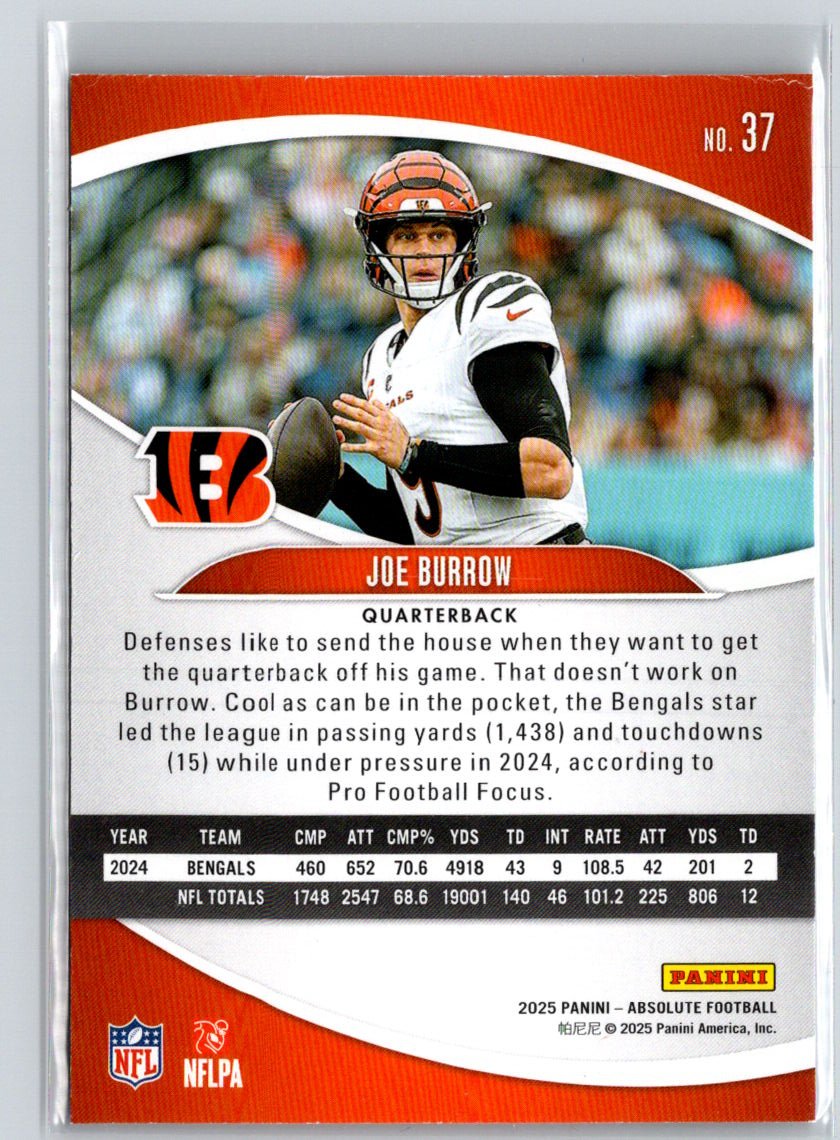 2025 Panini Absolute #37 Joe Burrow Retail N62