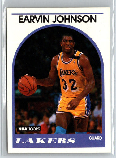 1989-90 Hoops Superstars #47 Magic Johnson N63