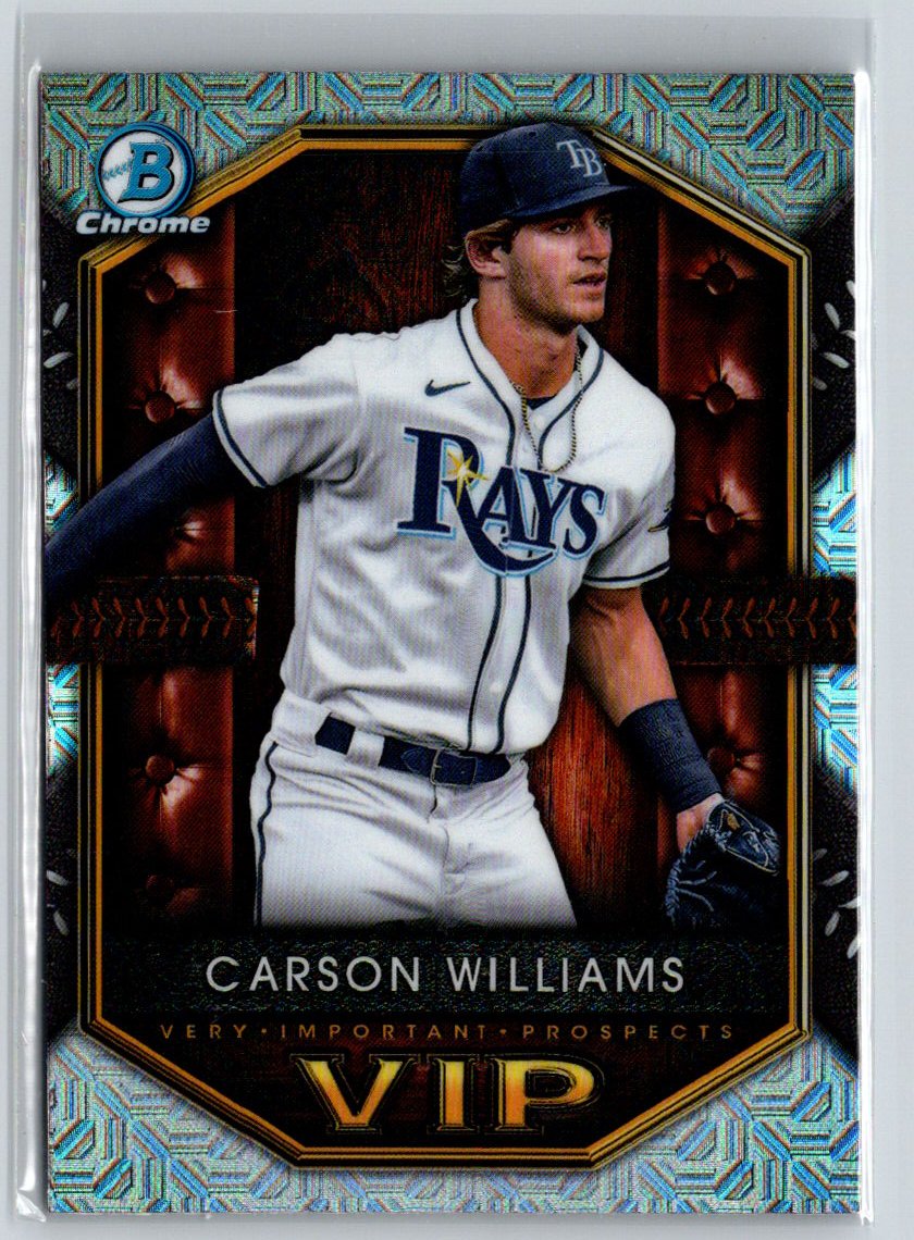 2025 Bowman #VIP-1 Carson Williams Very Important Prospects Mojo Refractor N64