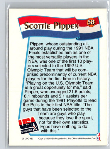 1991-92 Hoops McDonald's #58 Scottie Pippen N65
