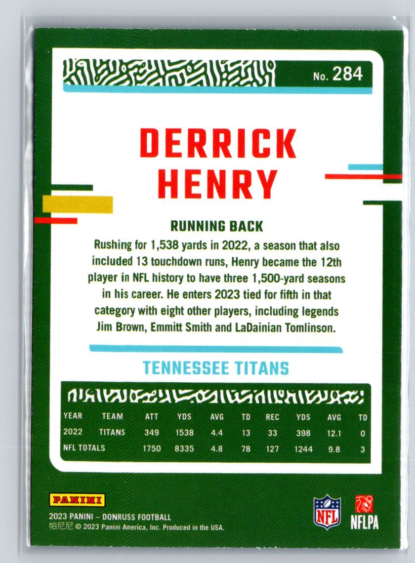 2023 Donruss #284 Derrick Henry Press Proof Blue N66