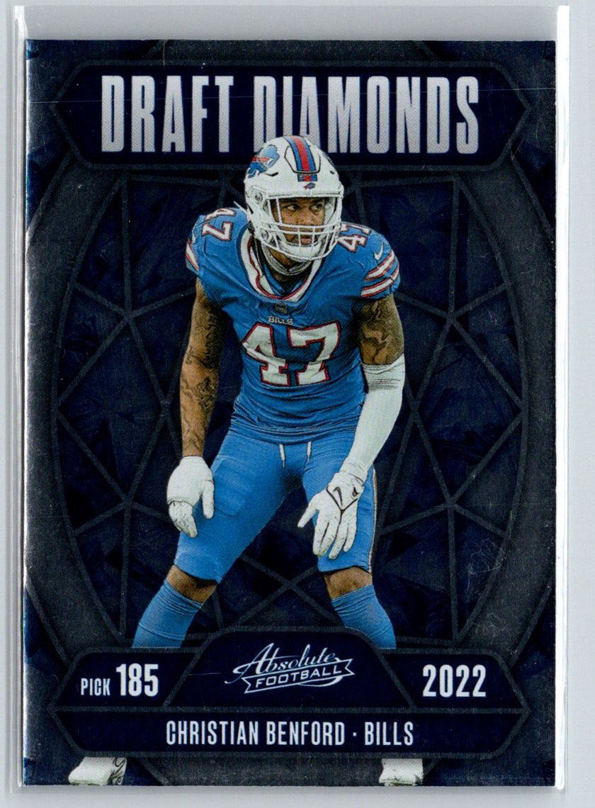 2025 Panini Absolute #DD-CBD Christian Benford Draft Diamonds N66