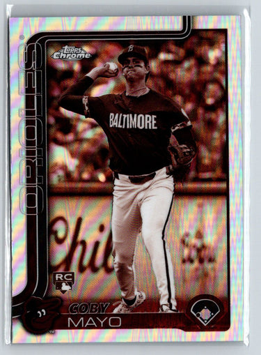 2025 Topps Chrome #120 Coby Mayo Sepia Refractors N67