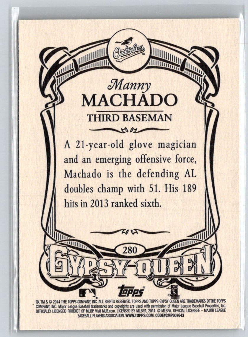2014 Topps Gypsy Queen #280 Manny Machado N67