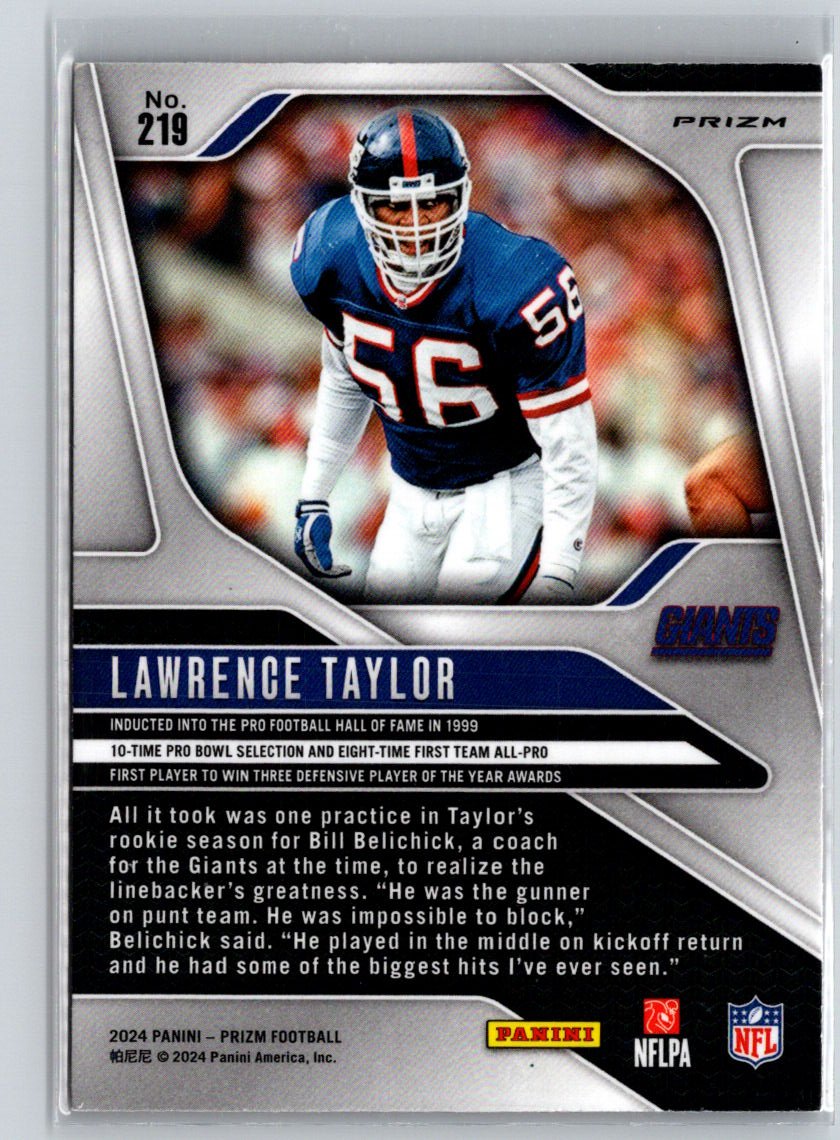 2024 Panini Prizm #219 Lawrence Taylor Lazer N67