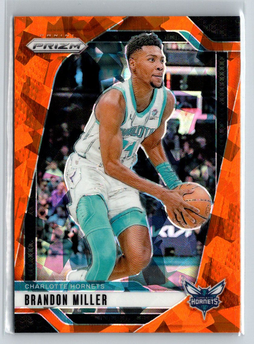 2024-25 Panini Prizm #109 Brandon Miller Prizms Orange Ice N67