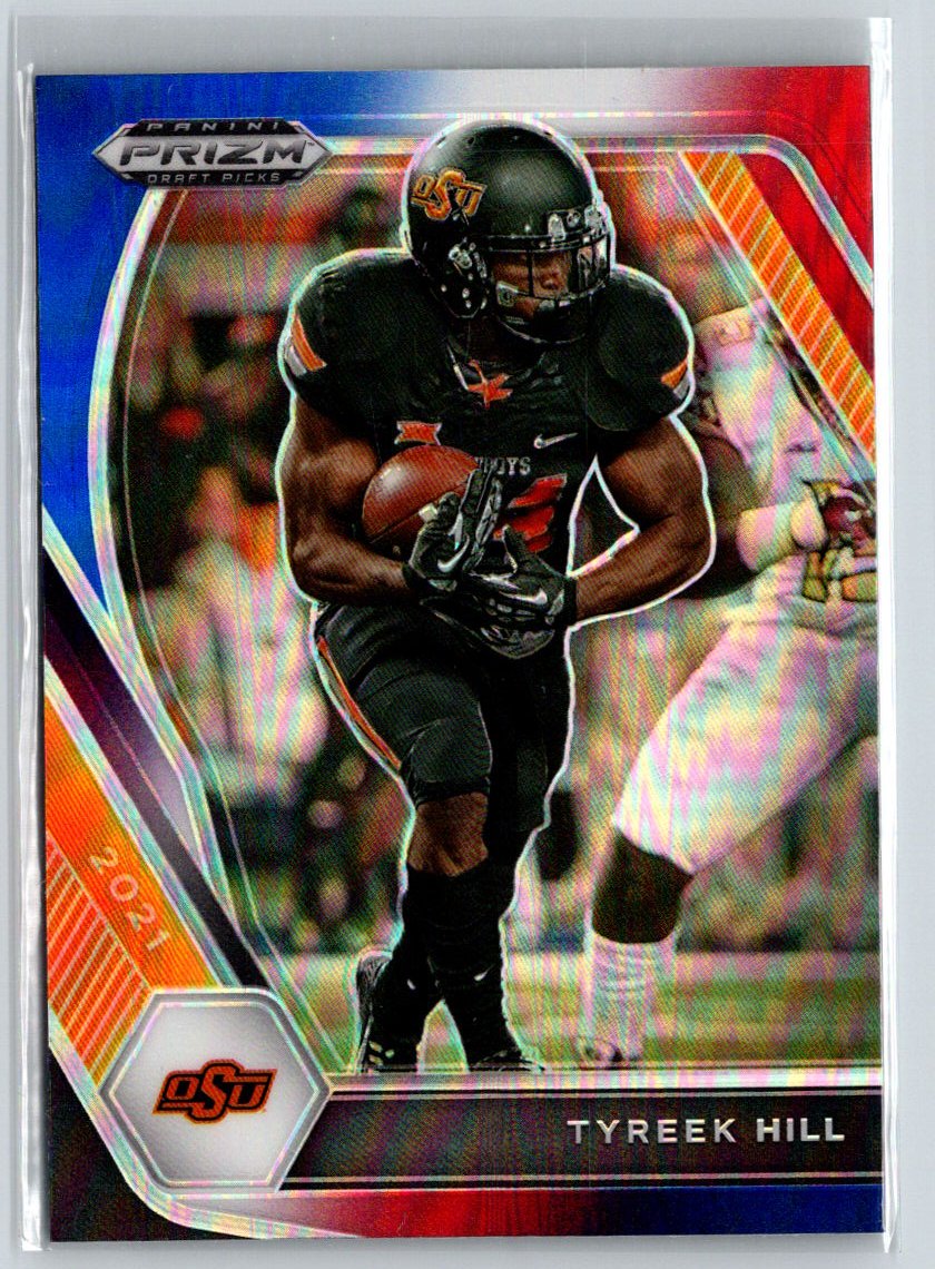 2021 Panini Prizm Draft Picks Collegiate #59 Tyreek Hill Ruby Wave N69