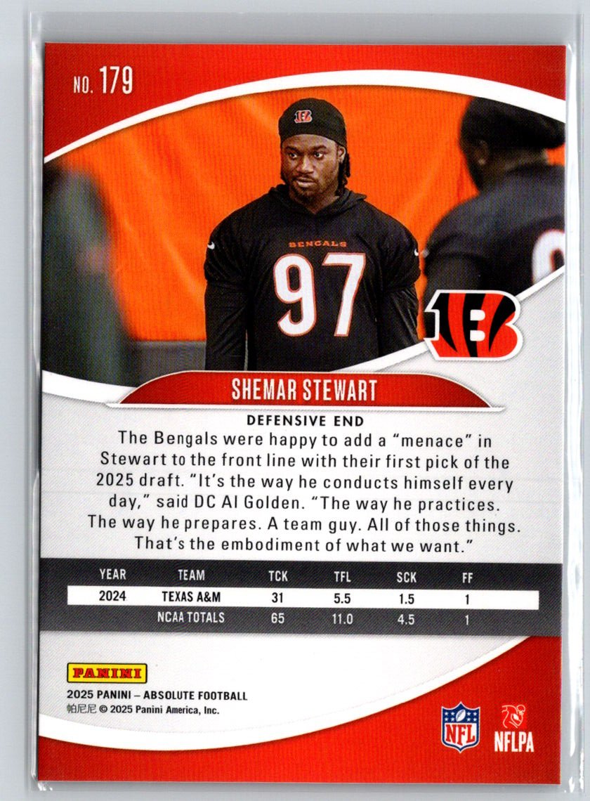 2025 Panini Absolute #179 Shemar Stewart Retail N69