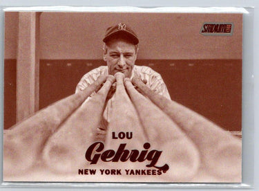 2017 Stadium Club #154 Lou Gehrig Sepia N70
