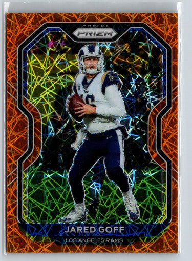2020 Panini Prizm - Prizm Orange Laser #275 Jared Goff N70