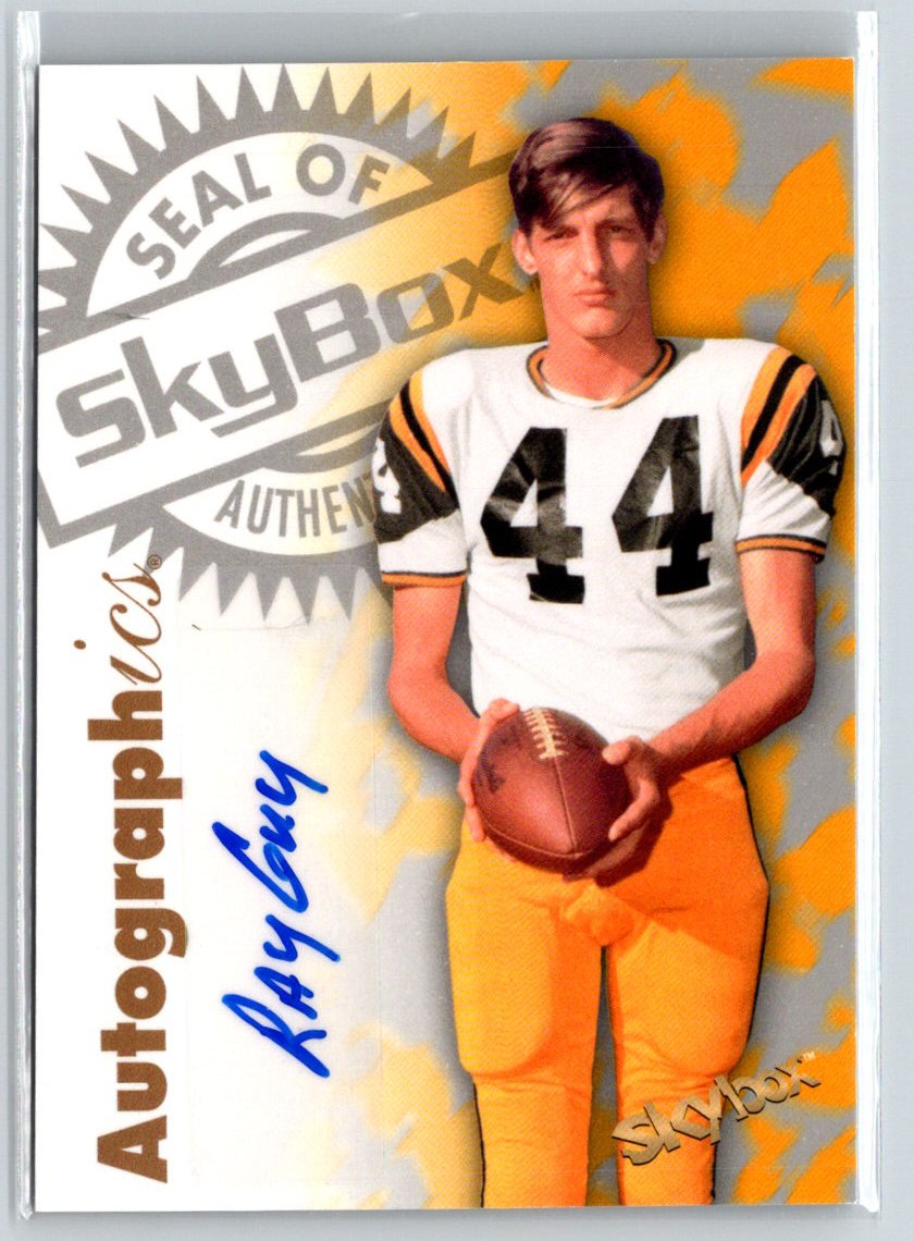 2012 Fleer Retro Ultra #97AU-GU Ray Guy Autographics 1997 R11