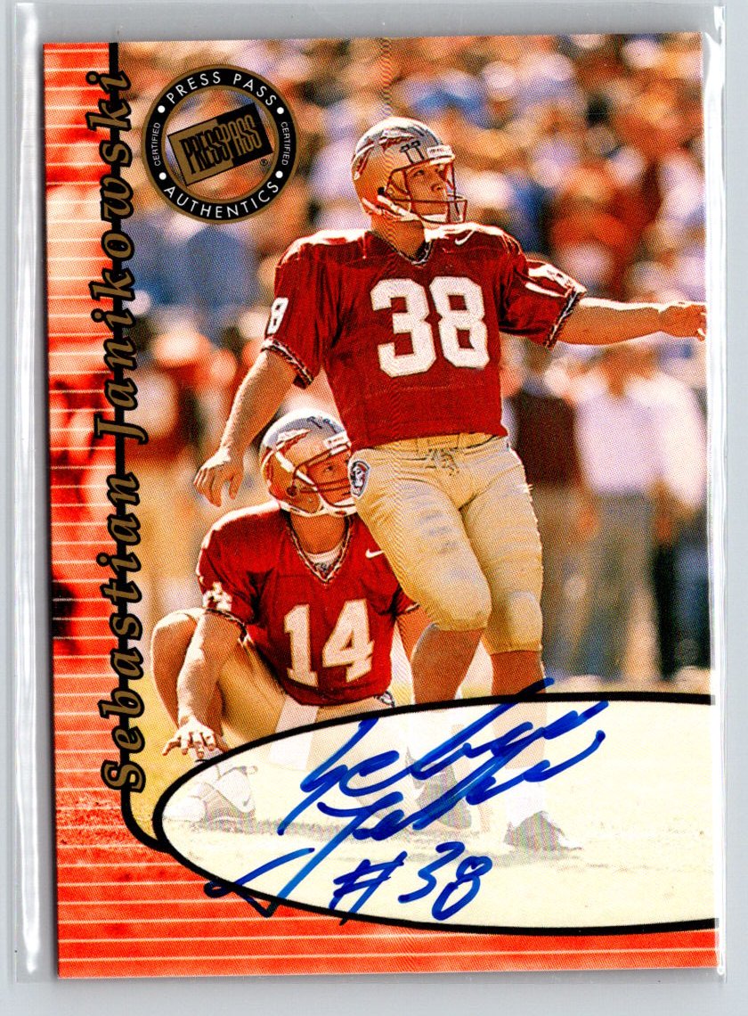 2000 Press Pass #NNO Sebastian Janikowski Authentics R12