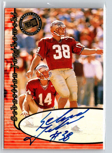 2000 Press Pass #NNO Sebastian Janikowski Authentics R13