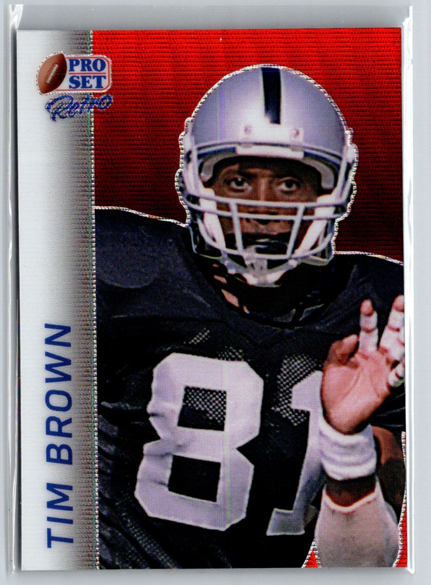2024 Pro Set Metal #RB-82 Tim Brown Retro Red Flood #/1 R14