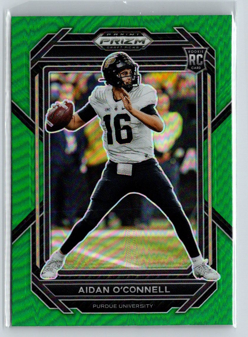 2023 Panini Prizm Draft Picks #108 Aidan O'Connell Prizms Green R23