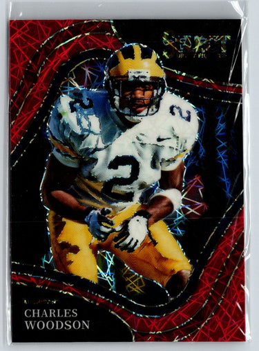 2022 Panini Select Draft Picks #167 Charles Woodson Red Lazer Prizm R25