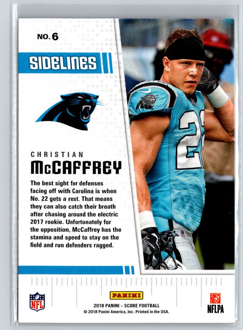 2018 Score #6 Christian McCaffrey Sidelines P01