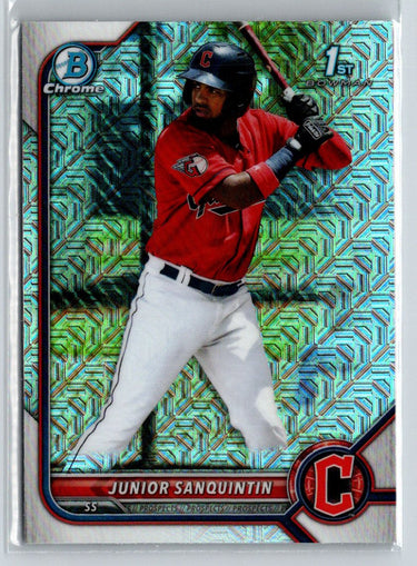 2022 Bowman - Chrome Prospects Mojo Refractors #BCP-80 Junior Sanquintin P01