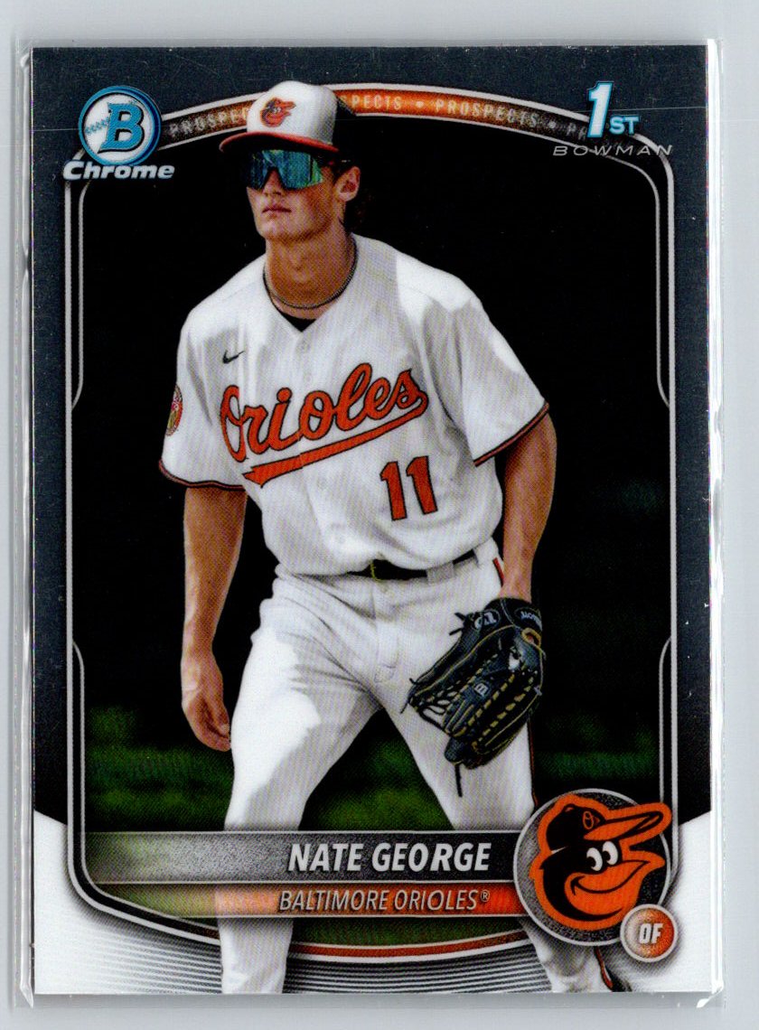 2025 Bowman Chrome #BCP-184 Nate George Prospects P01