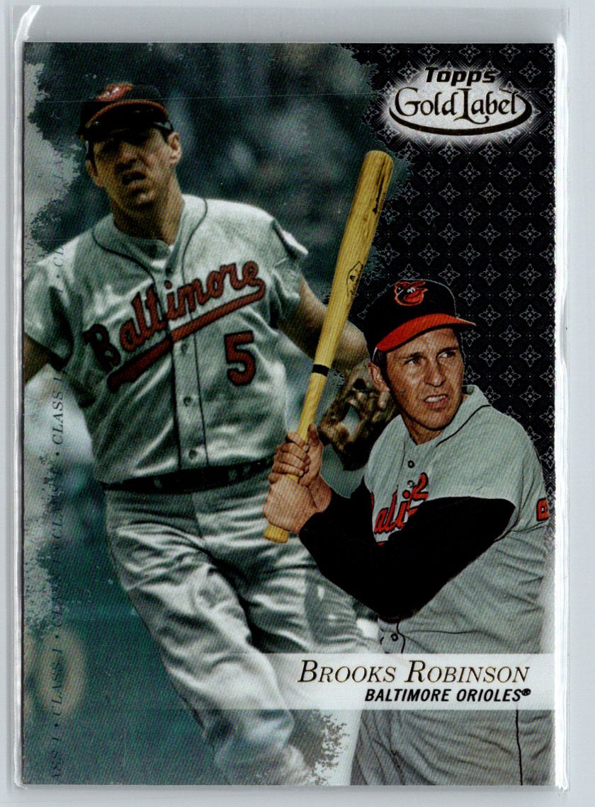 2017 Topps Gold Label #60 Brooks Robinson Class 1 Black P02