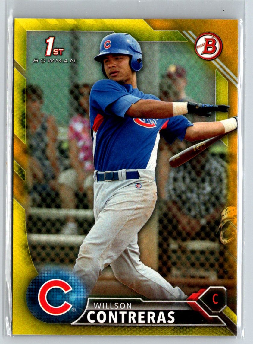 2016 Bowman #BP16 Willson Contreras Prospects Yellow P02