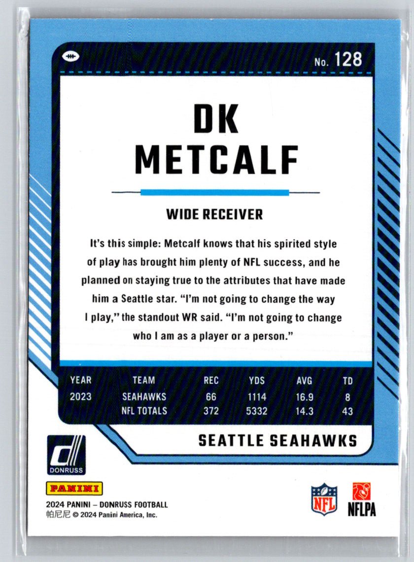 2024 Donruss #128 DK Metcalf Press Proof Red P02