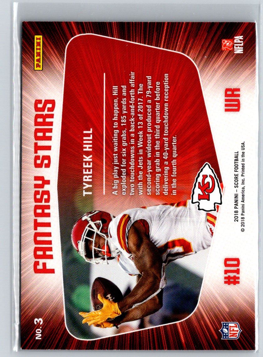 2018 Score #3 Tyreek Hill Fantasy Stars P03