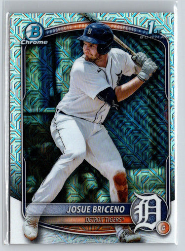 2025 Bowman #BCP-13 Josue Briceno Chrome Prospects Mojo Refractor P06