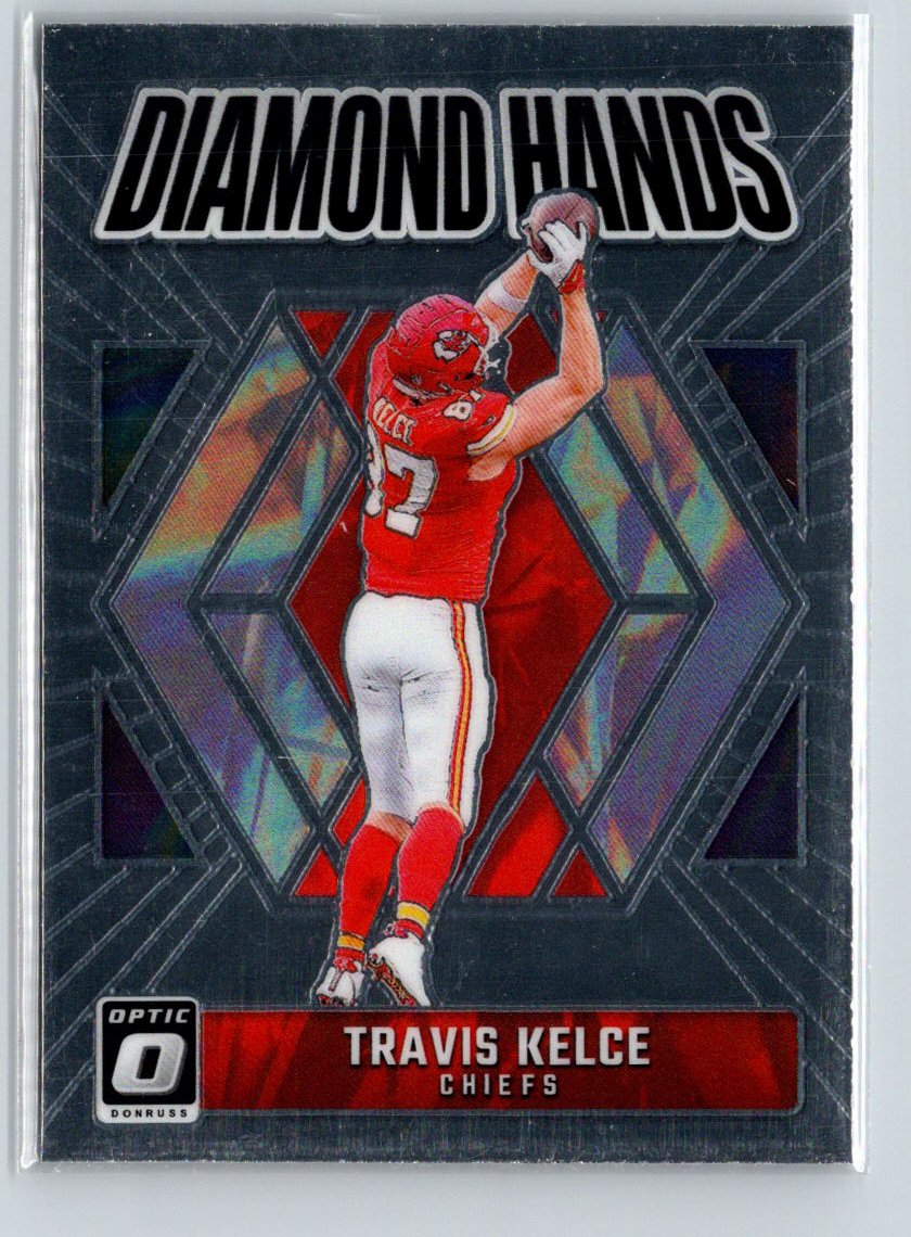 2024 Donruss Optic #6 Travis Kelce Diamond Hands P06
