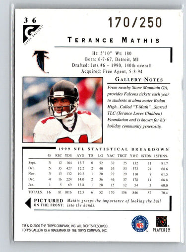 2000 Topps Gallery #36 Terance Mathis P07