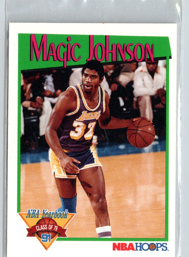 1991-92 Hoops #321 Magic Johnson P07