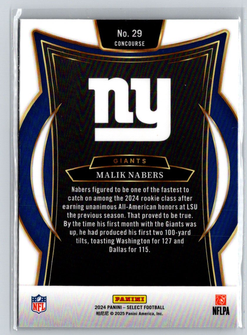 2024 Panini Select #29 Malik Nabers P07