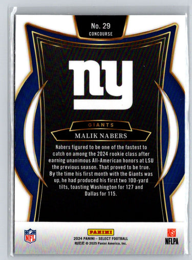 2024 Panini Select #29 Malik Nabers P07
