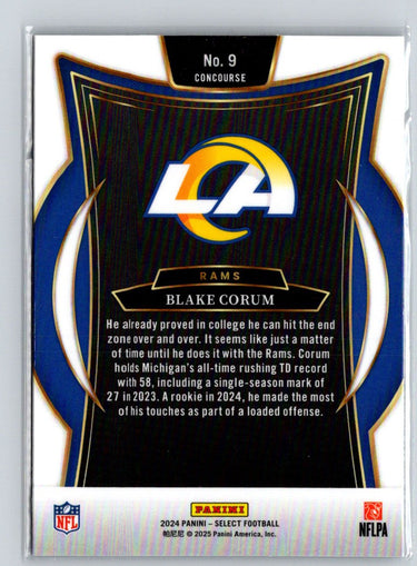 2024 Panini Select #9 Blake Corum P08