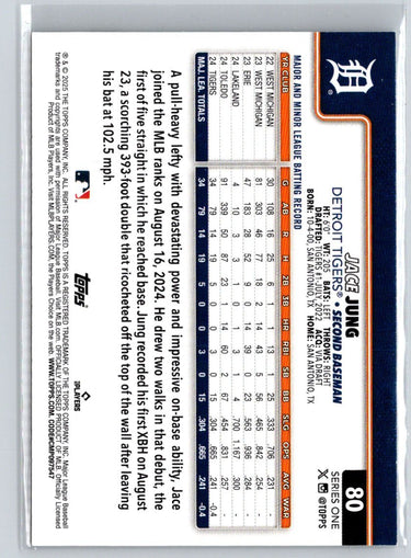 2025 Topps #80 Jace Jung P09