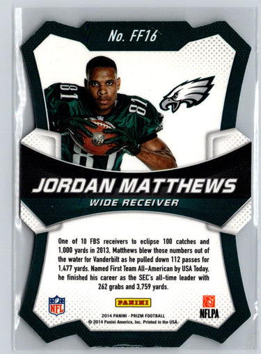 2014 Panini Prizm #FF16 Jordan Matthews Fresh Faces P10