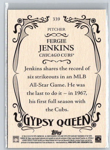 2016 Topps Gypsy Queen #339 Fergie Jenkins P10