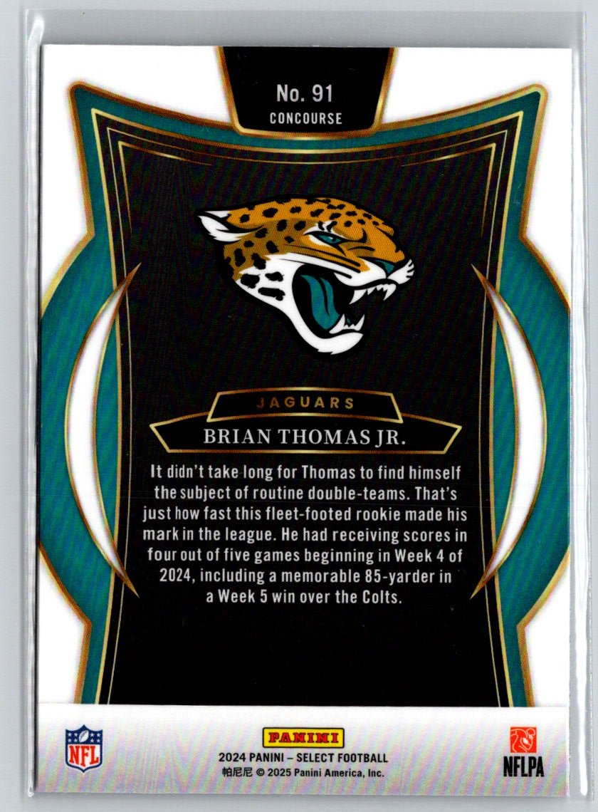 2024 Panini Select #91 Brian Thomas Jr. P10