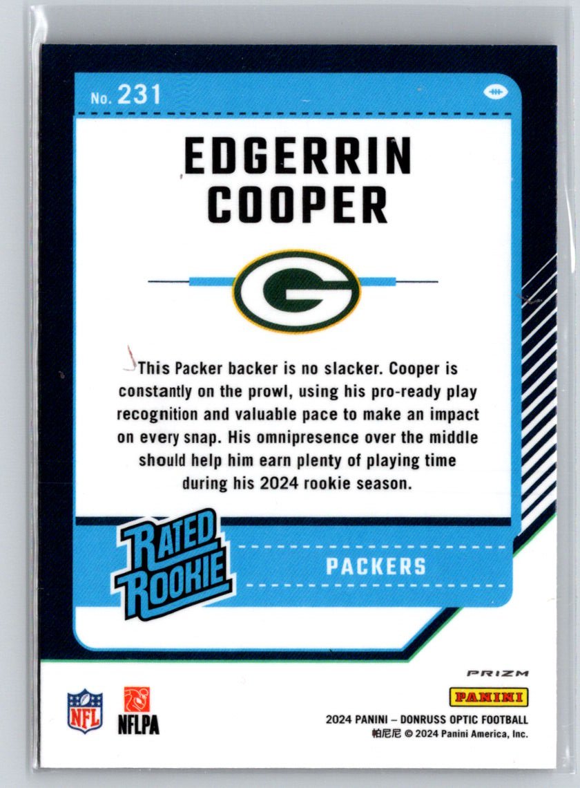2024 Donruss Optic #231 Edgerrin Cooper Red Mojo P11