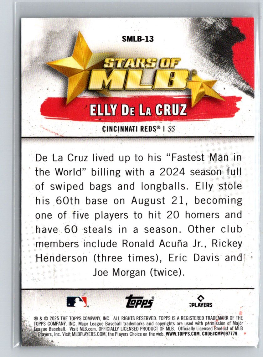 2025 Topps #SMLB-13 Elly De La Cruz Stars of MLB P12